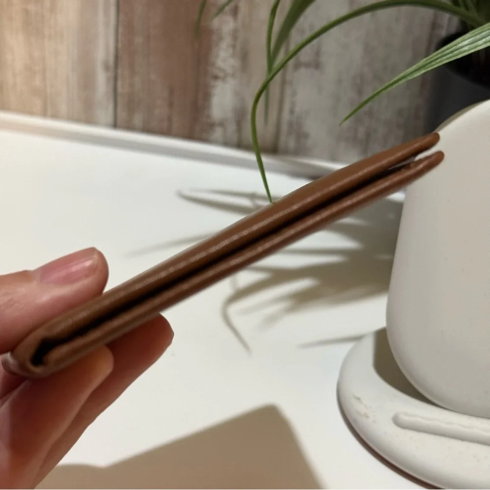 Coach Tan Leather Card Holder